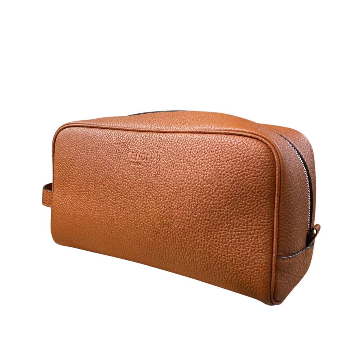 Fendi Brown Leather Travel Kit Pouch Fendi Brown Leather Travel Kit Pouch